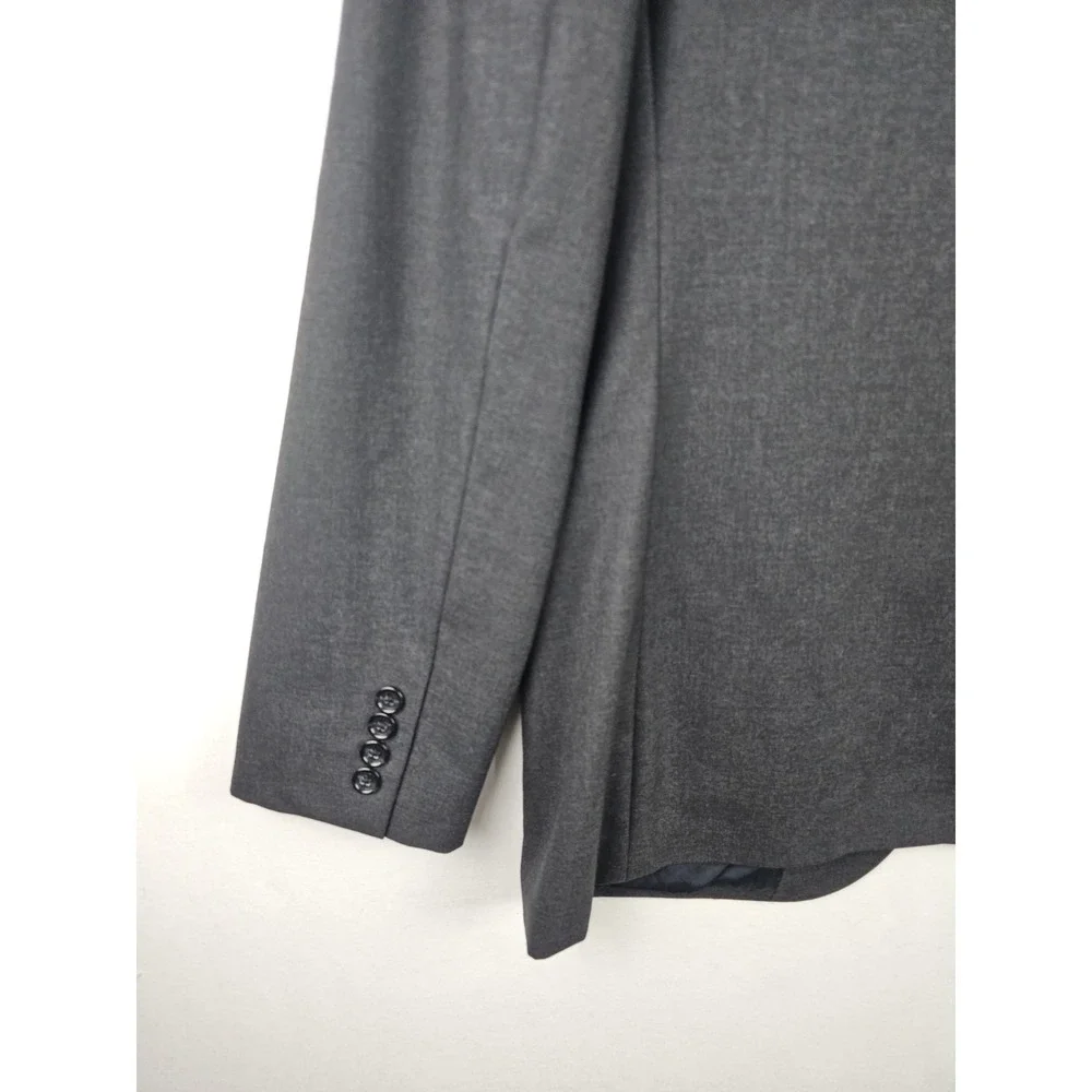 J Crew Ludlow Loro Piana Super 120 Wool Blazer Mens 44 L  Sport Coat Charcoal